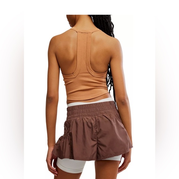 FP Movement by Free People V-Neck Cami Tan Crop Top Size XS/S NWT - Picture 2 of 2